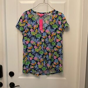 Lilly Pulitzer Disney Multi Color Short Sleeve Blouse